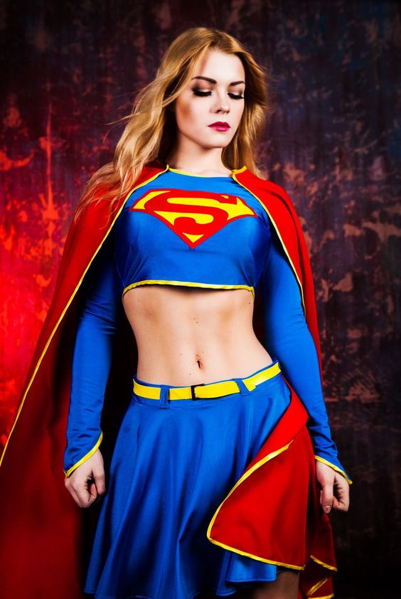 Sexy Supergirl Halloween Costume Fancy Dress